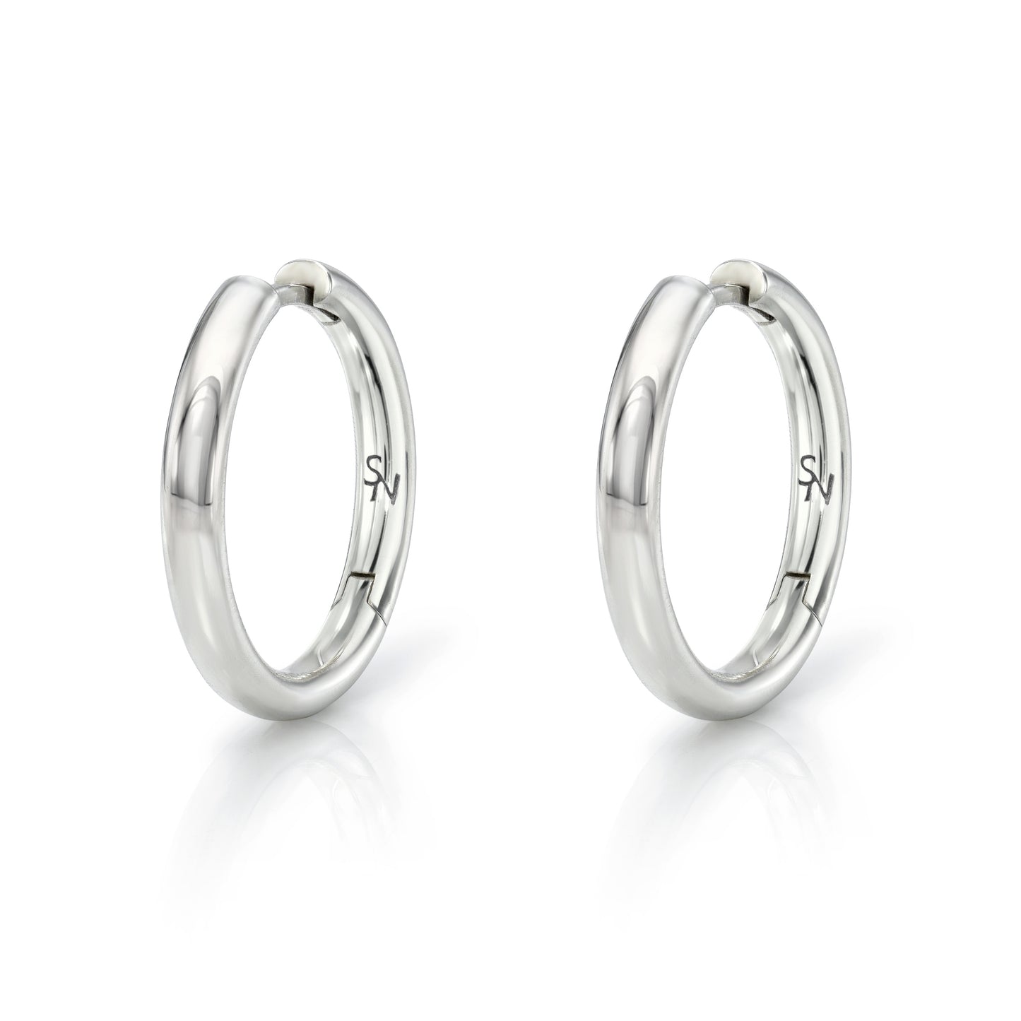 Chubby Hoops - Sterling Silver