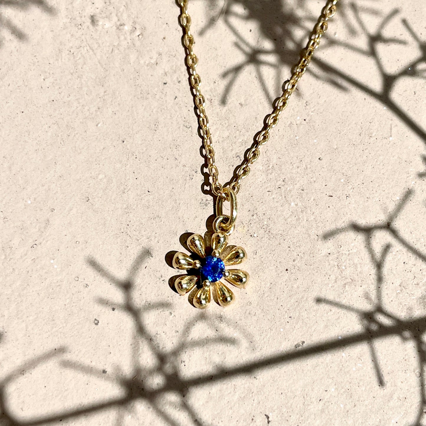 Flower Power Charm with Sapphire
