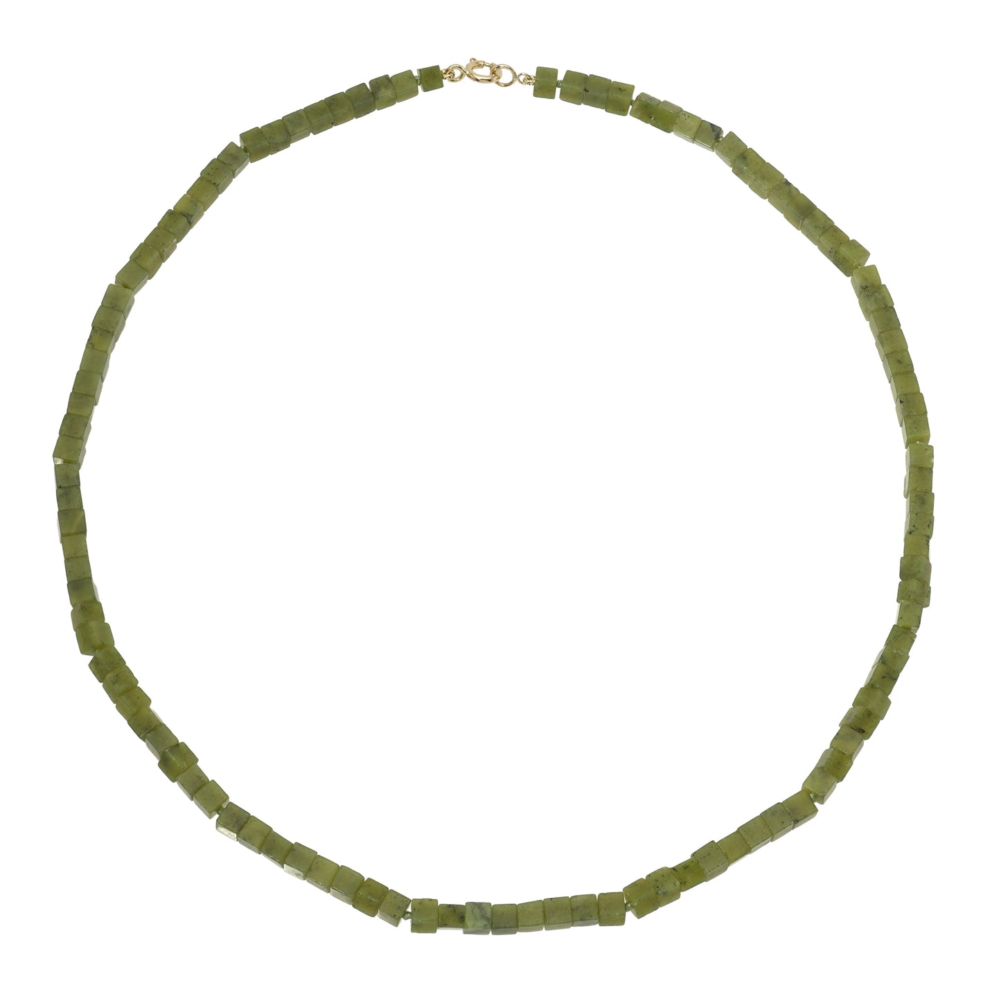 Gem Cube Beaded Necklace – Canadian Jade
