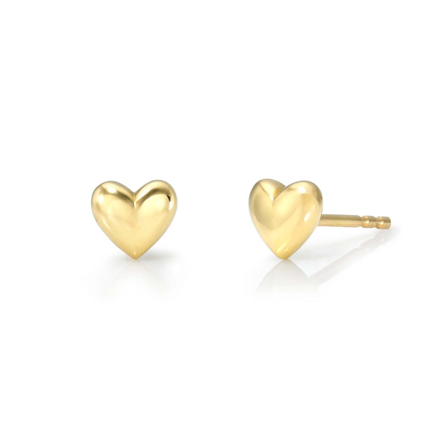 Tiny Puffy Heart Stud