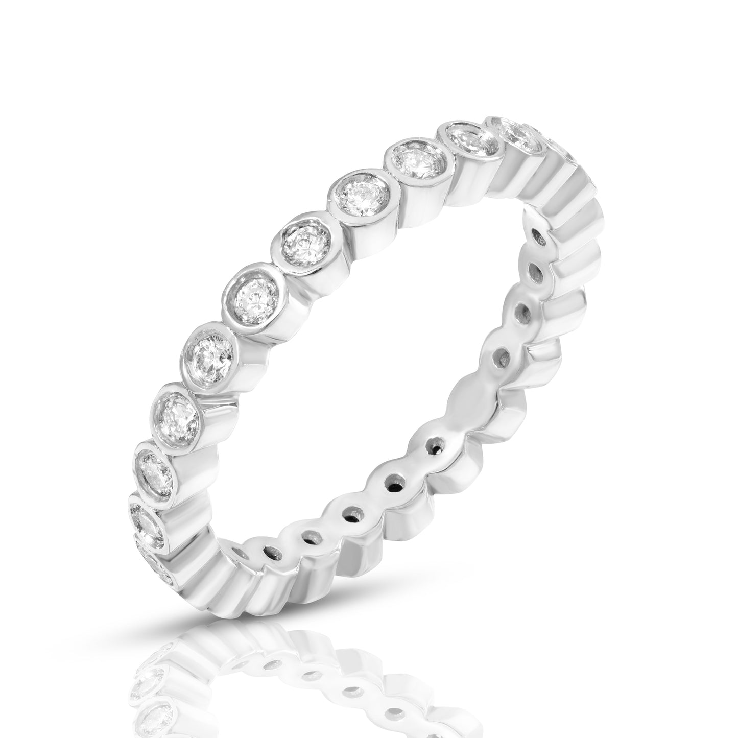 Bezel Diamond Eternity Band