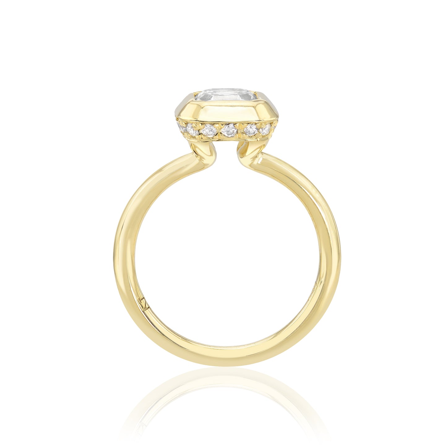 Asscher Diamond Chunky Bezel