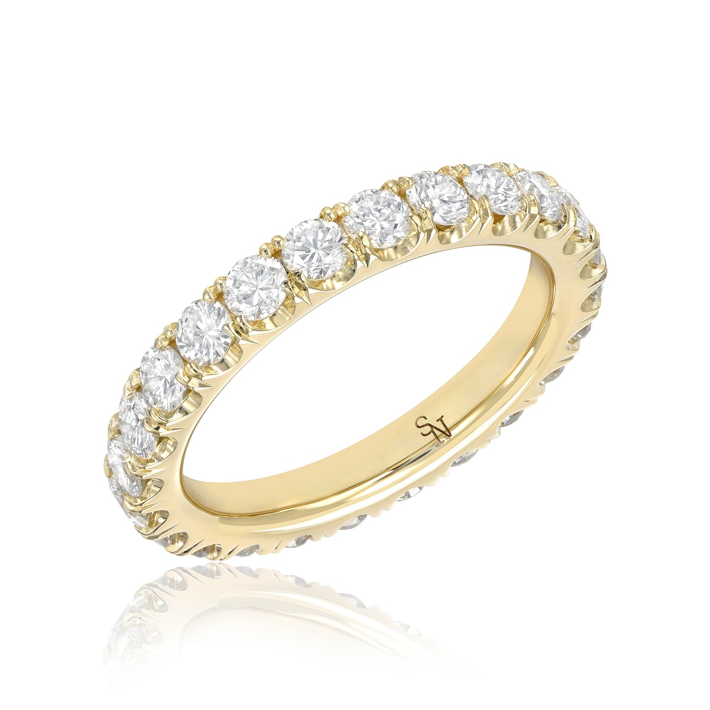 Split Prong Diamond Eternity Band