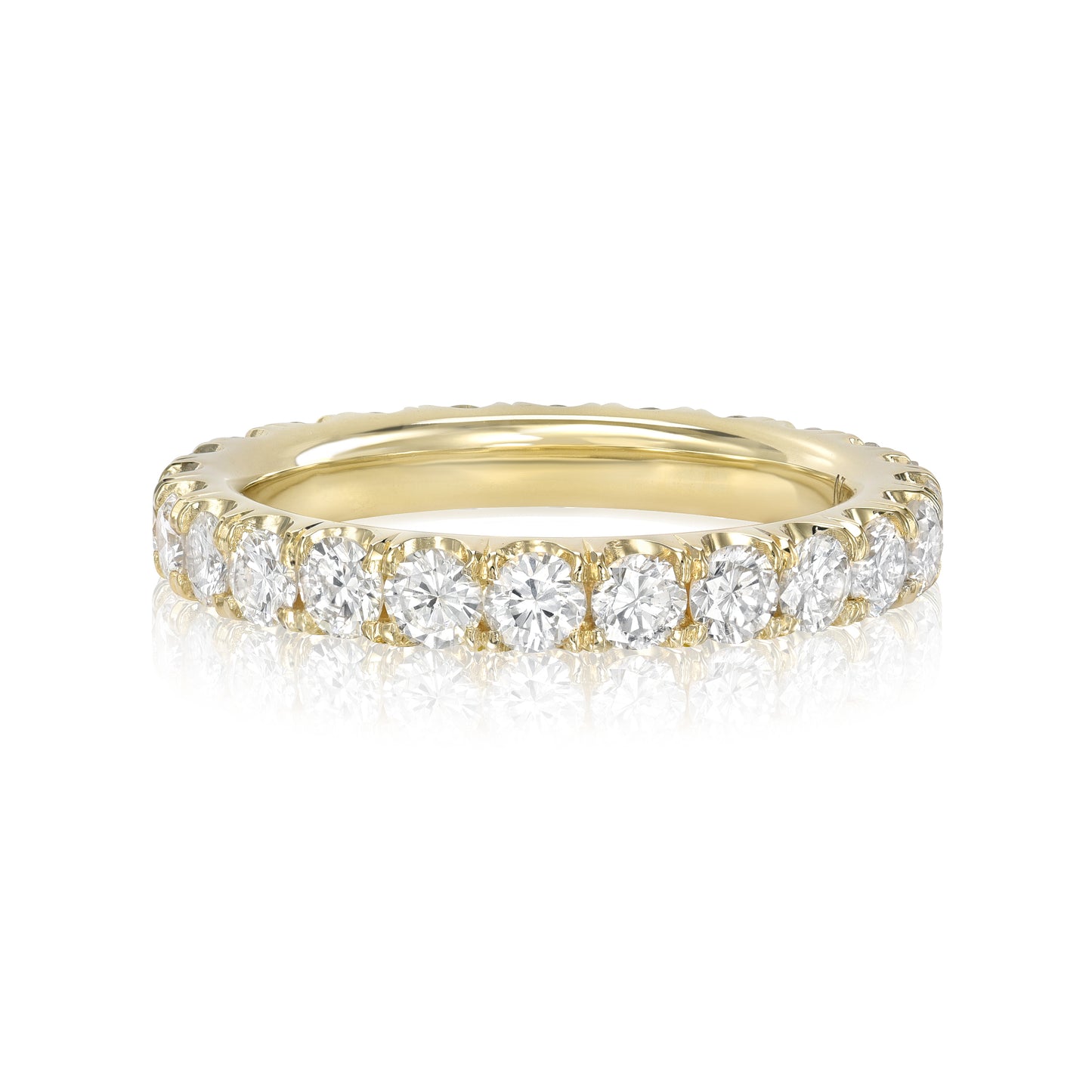 Split Prong Diamond Eternity Band