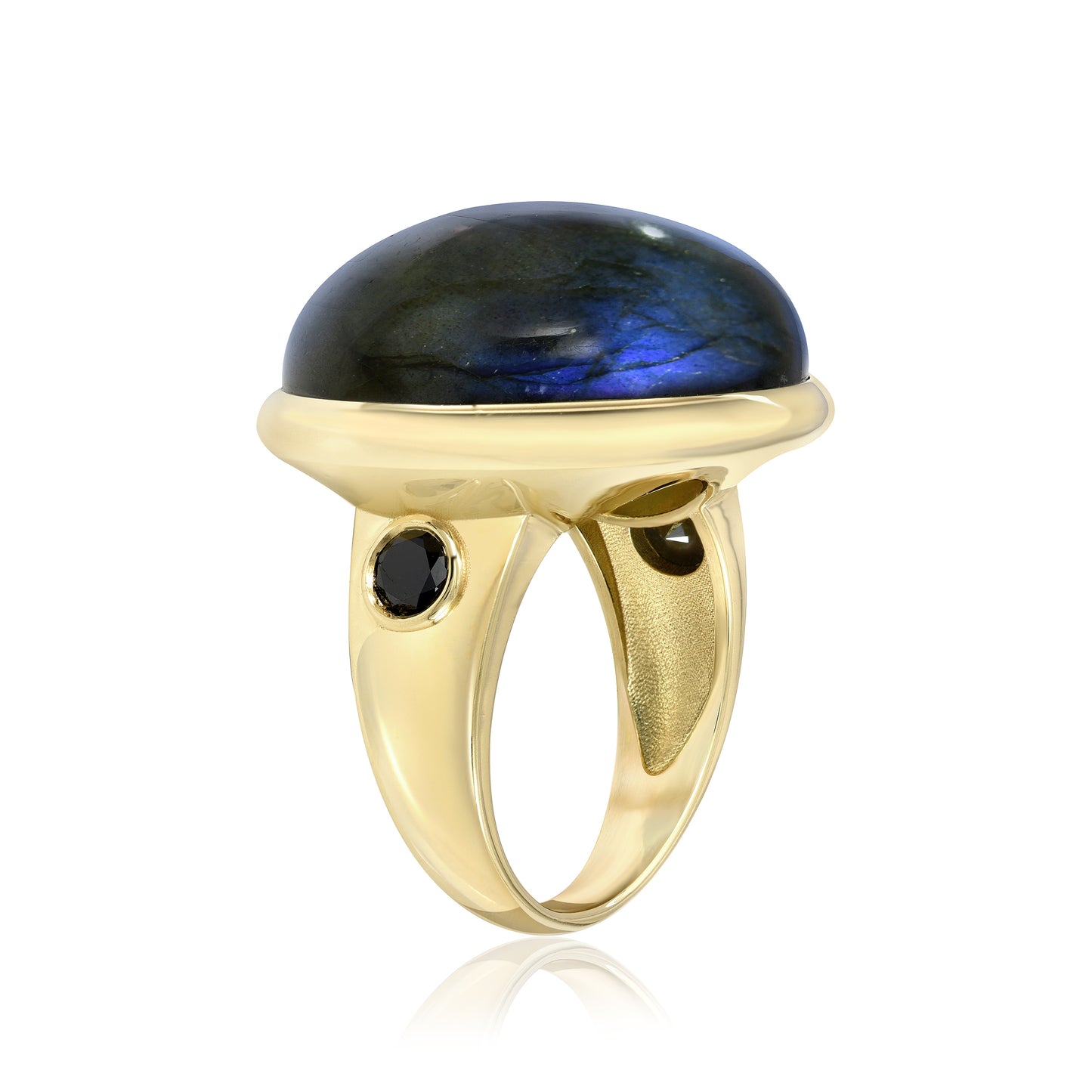 Labradorite Globe Ring