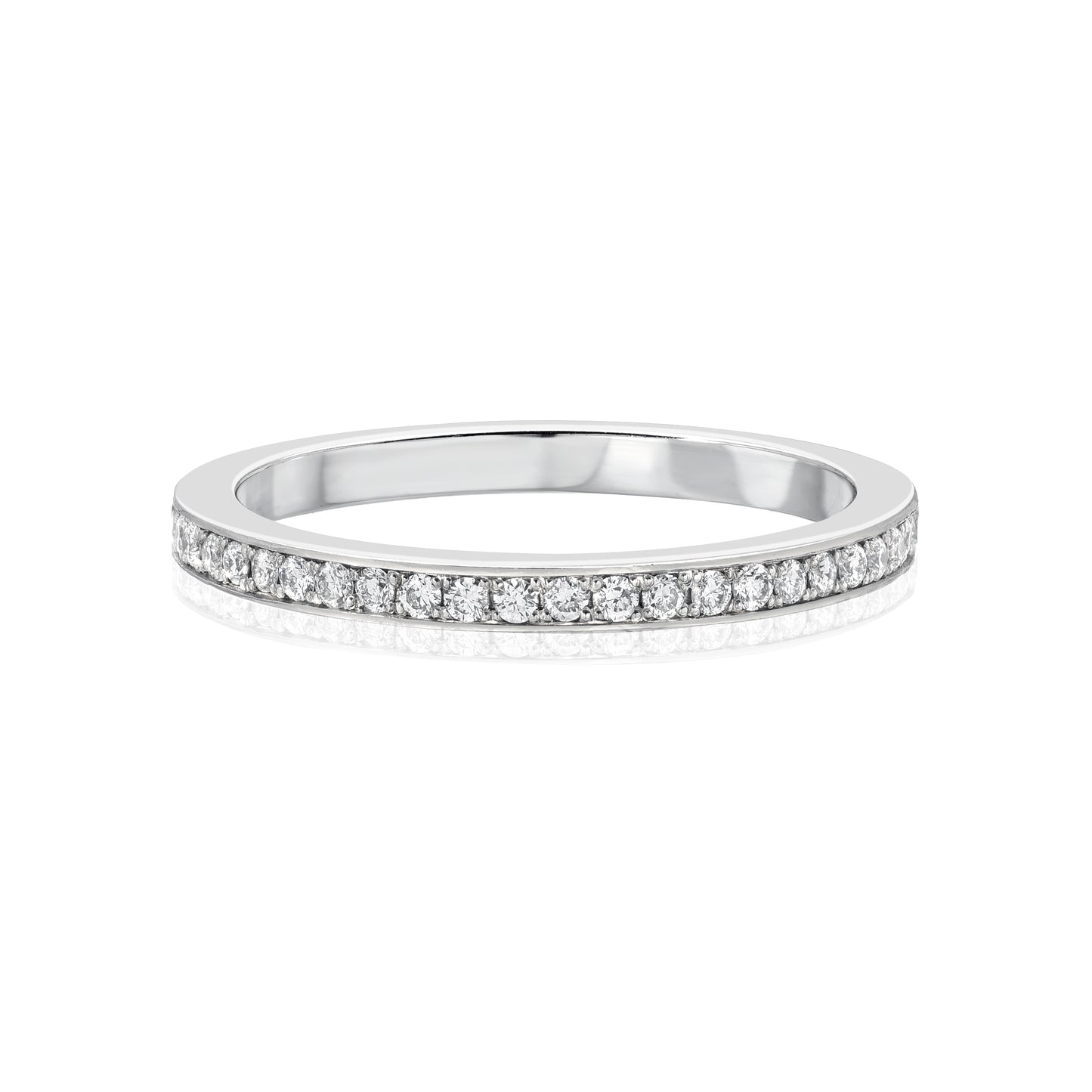 Pave Diamond Eternity Band - 2 mm