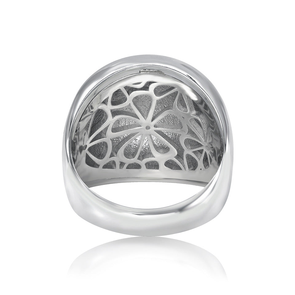 Dome Ring XL Sterling Silver