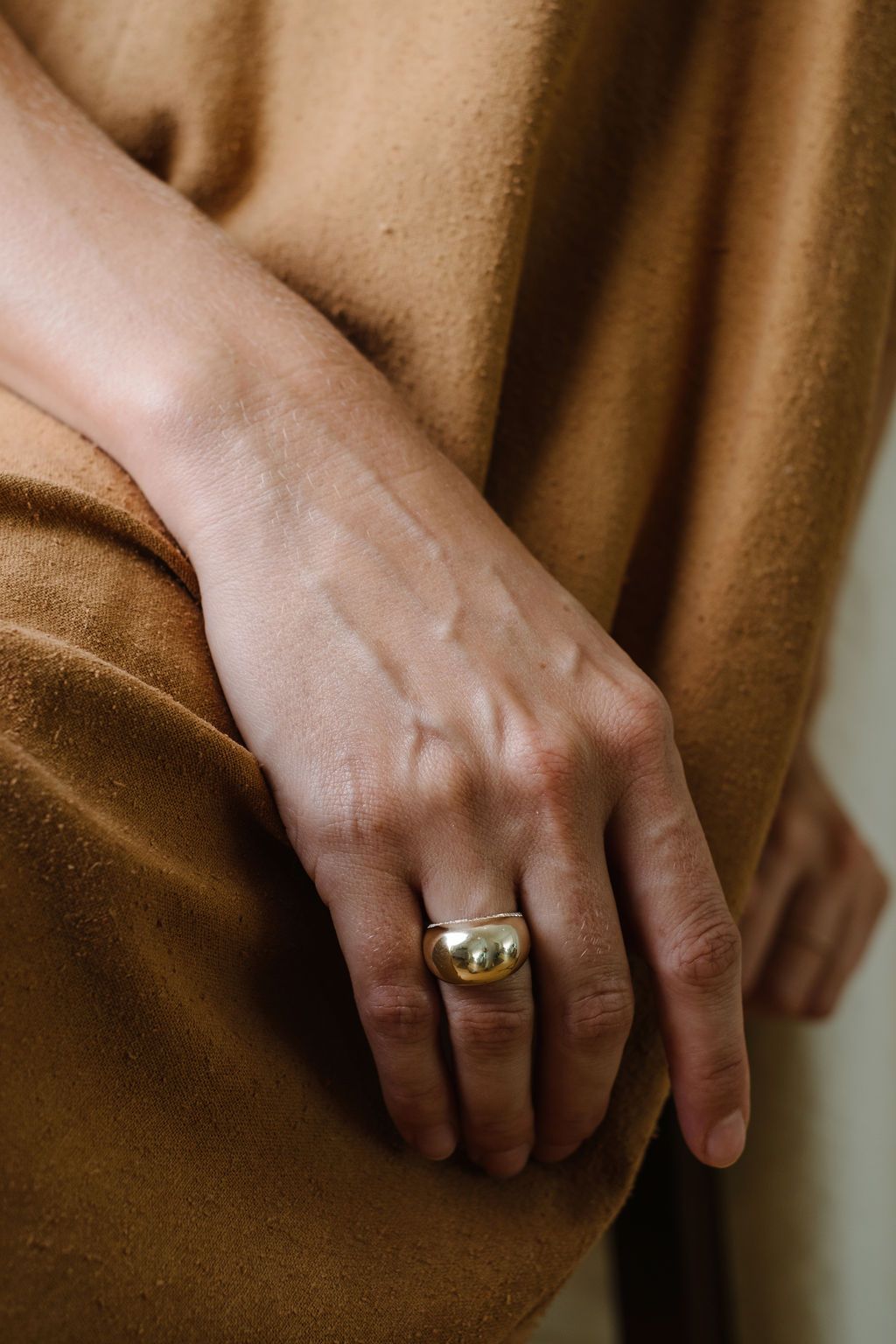 Diamond Outline Dome Ring