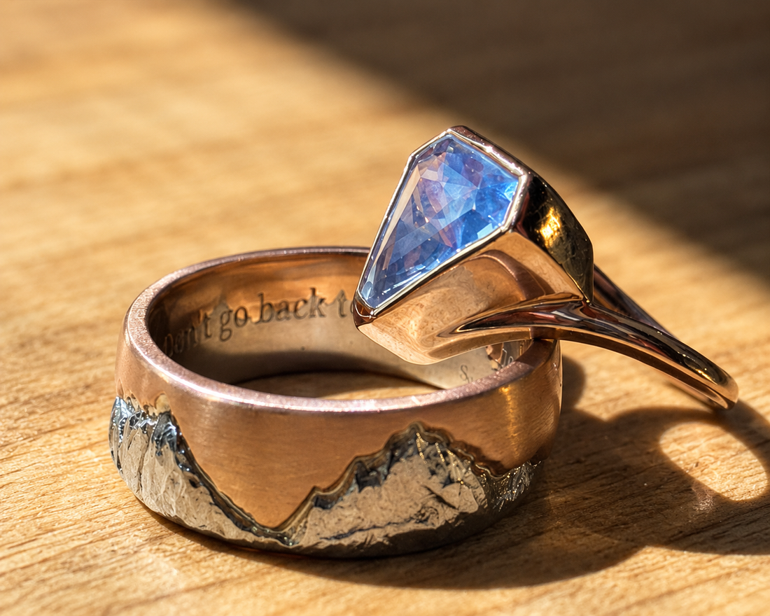 Two Rings, Two Perspectives: Custom Wedding Rings for Eric and Hannah