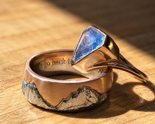 Two Rings, Two Perspectives: Custom Wedding Rings for Eric and Hannah