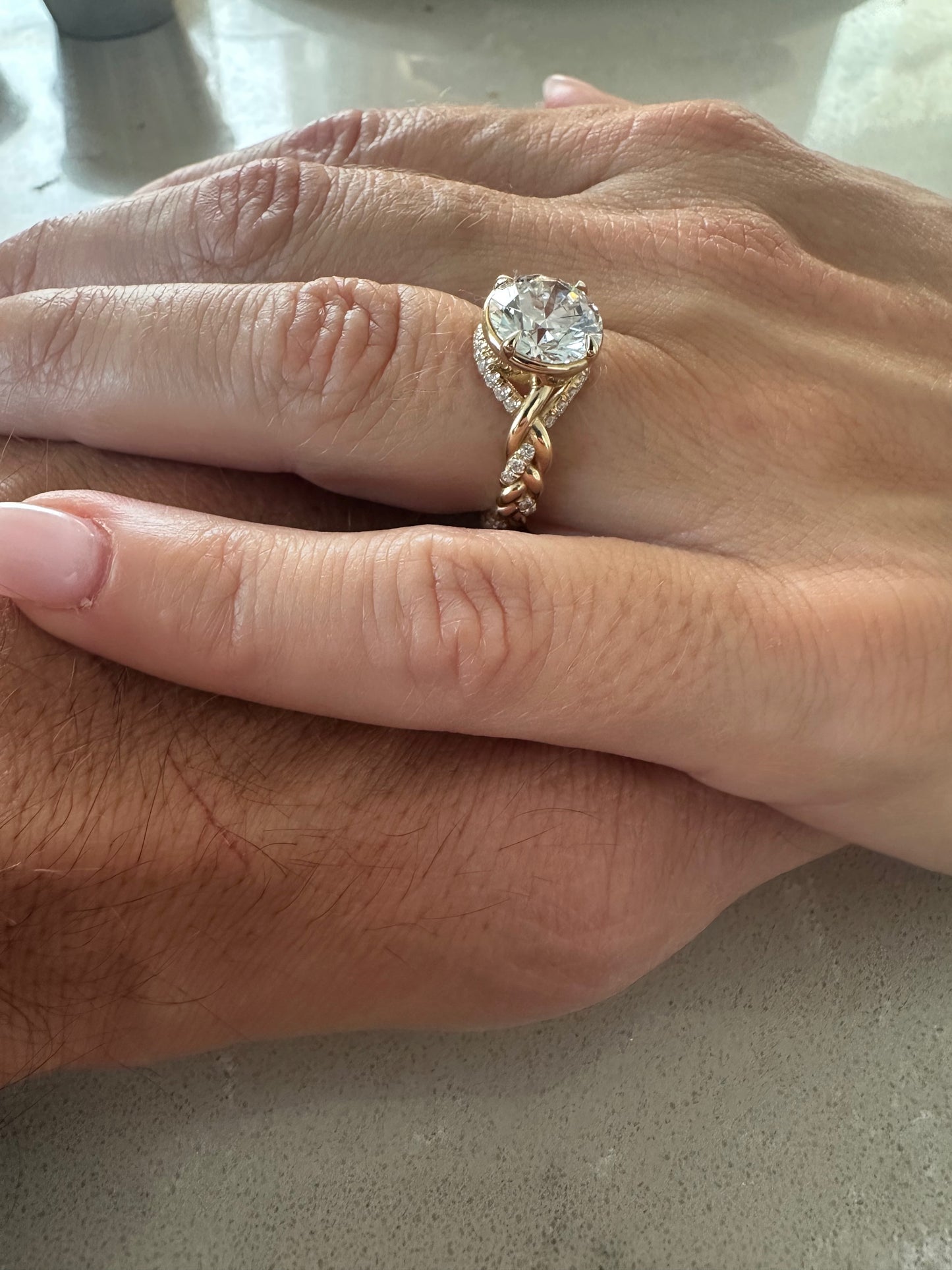 Braided Engagement Ring