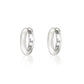 Chubby Small Hoops - Silver