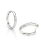 Chubby Medium Hoops - Silver