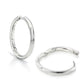 Chubby Large Hoops - Silver