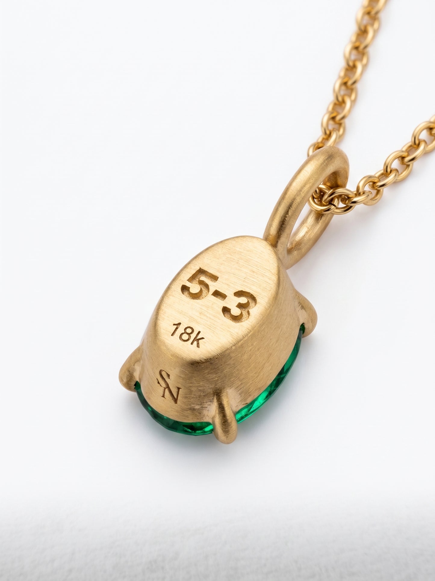 Oval Emerald Pendant