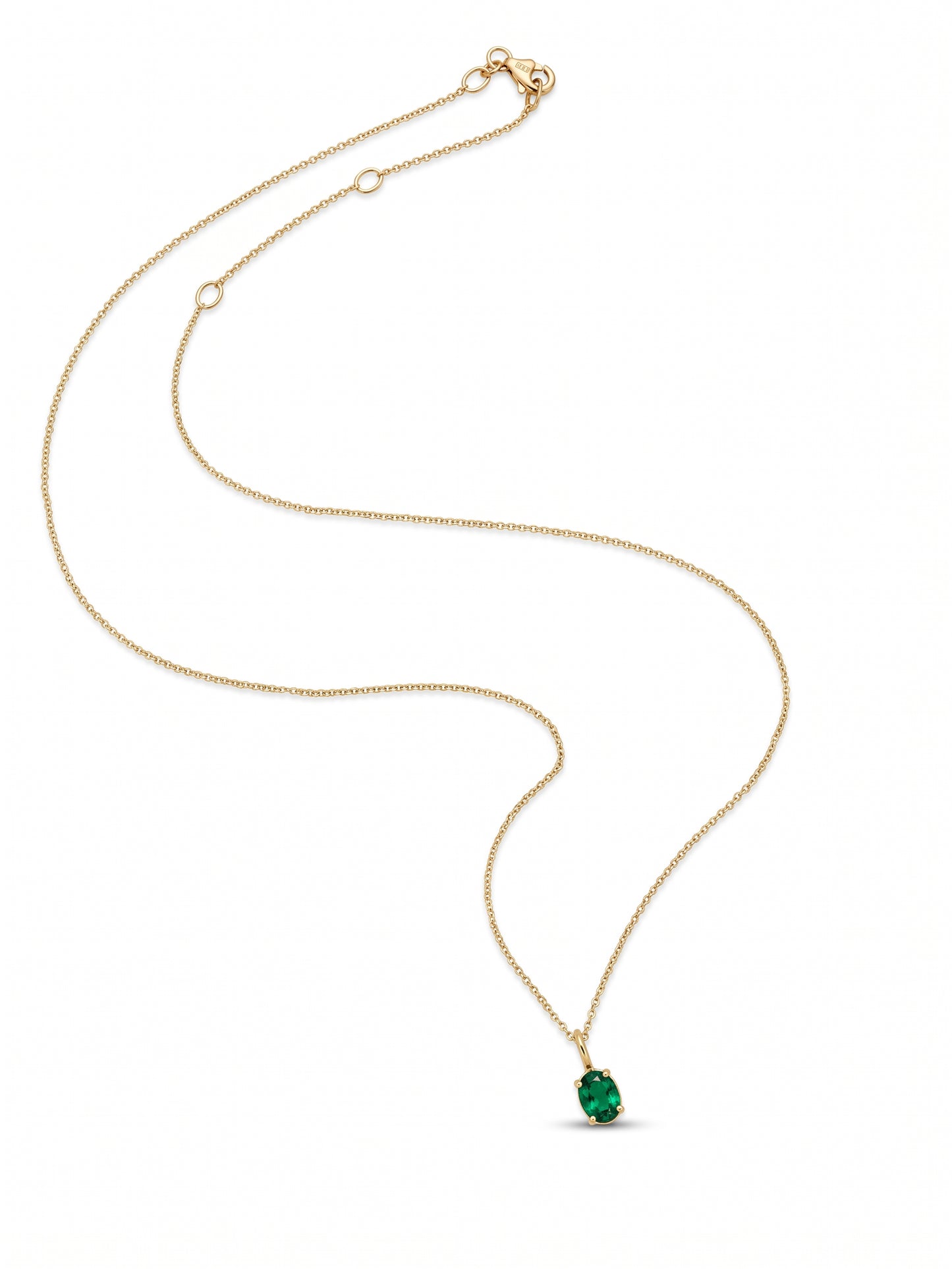 Oval Emerald Pendant