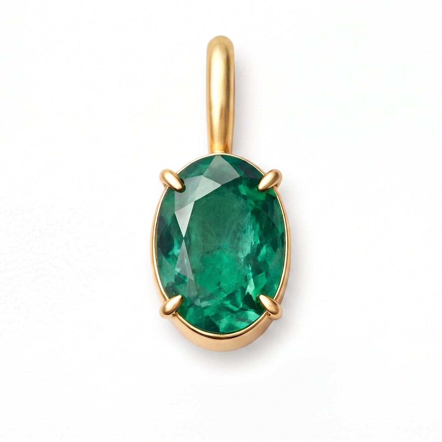 Oval Emerald Pendant