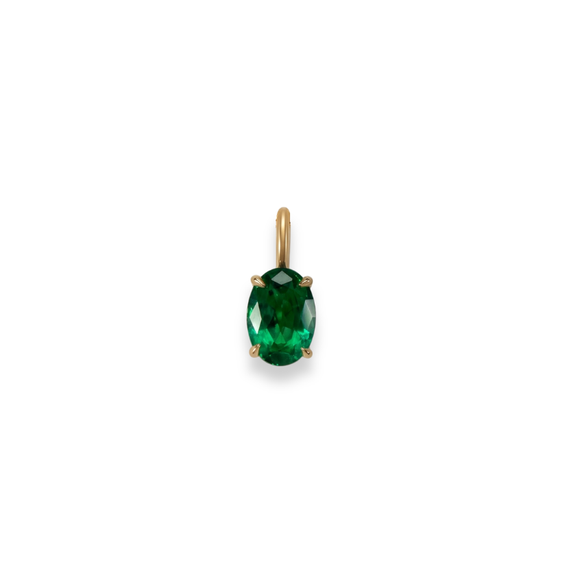 Oval Emerald Pendant