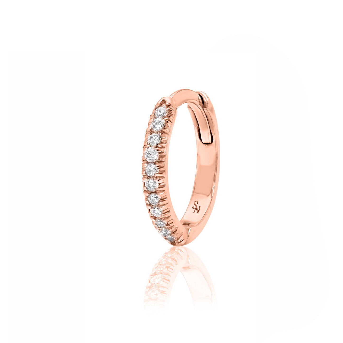 Diamond Huggie Hoops