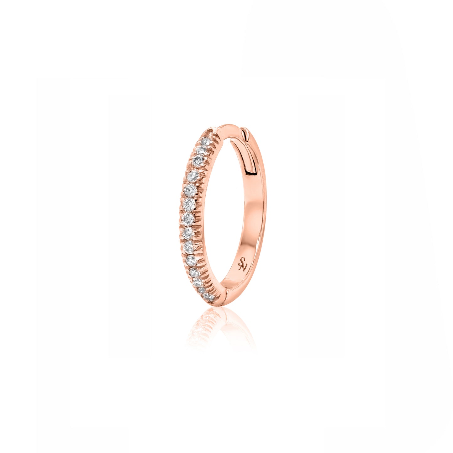 Diamond Huggie Hoops
