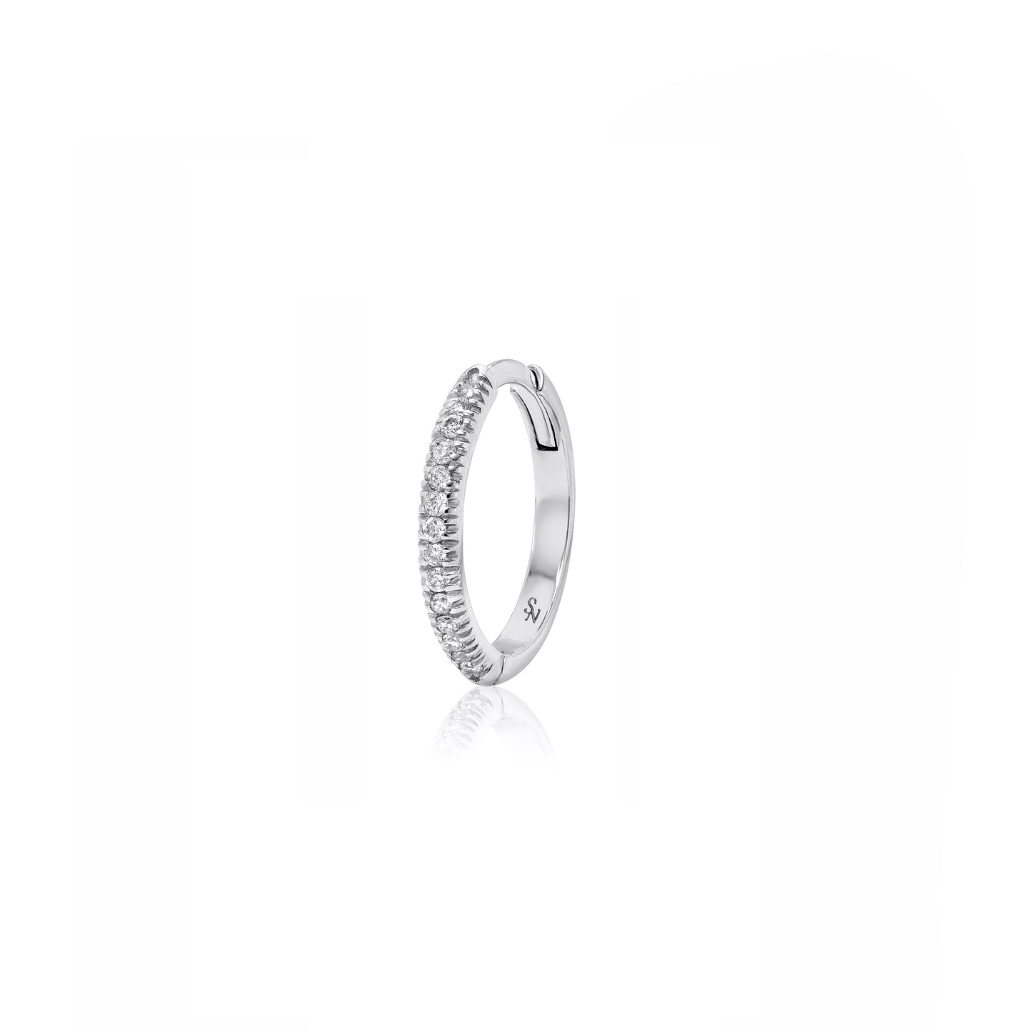 Diamond Huggie Hoops