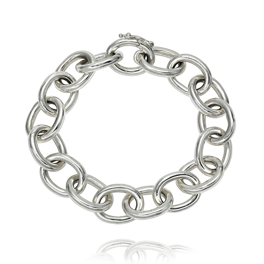 Bold Link Bracelet - Sterling Silver