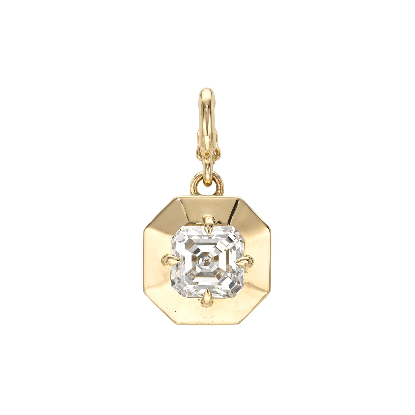 One-of-a-kind Asscher Diamond Pendant