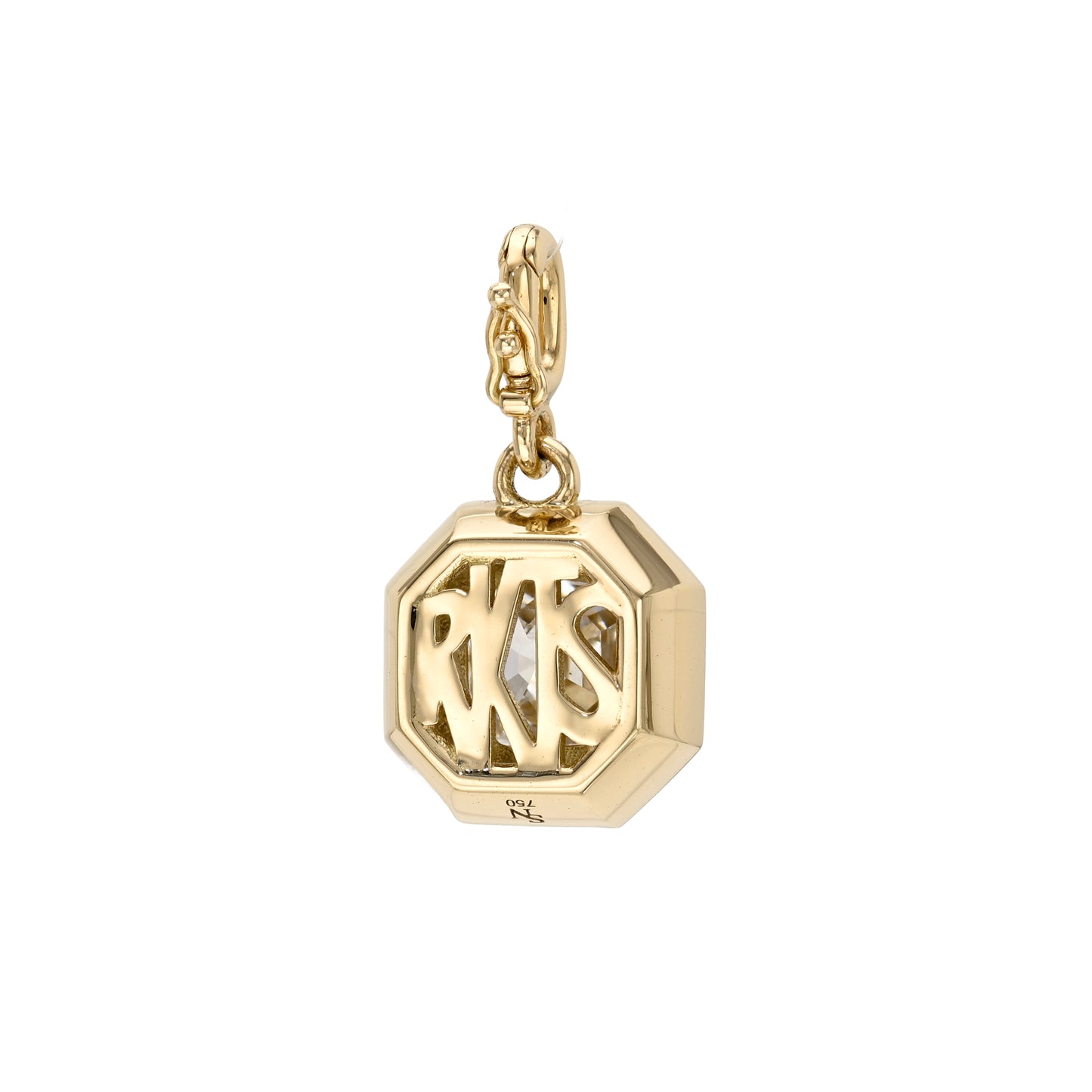 One-of-a-kind Asscher Diamond Pendant