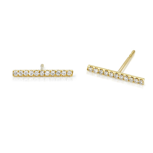 Bar Stud with Diamonds - 1/2"