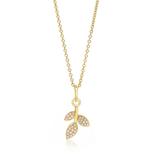 Leaf Charm Necklace