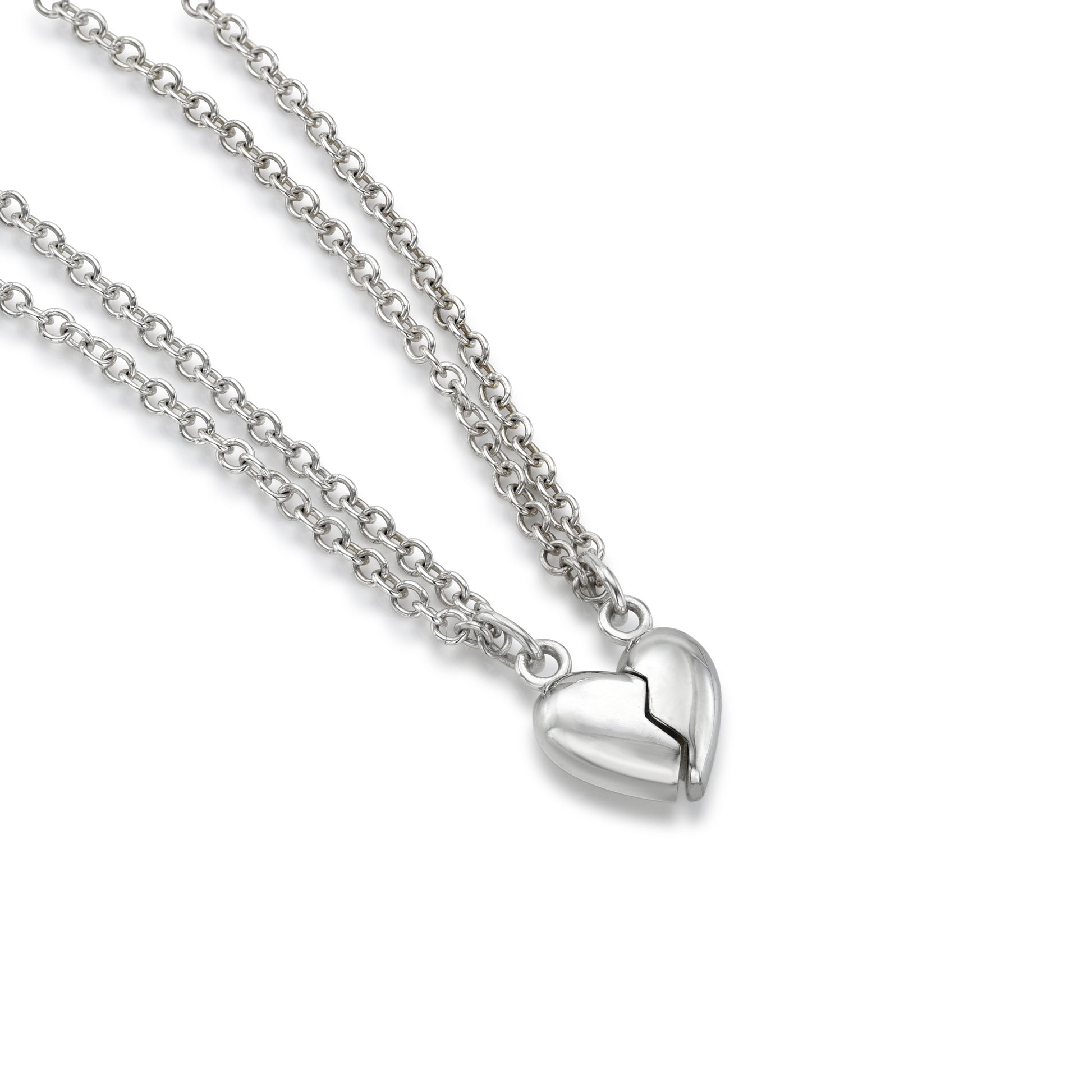 Puffy Heart Best Friend Necklace (set) – Stacy Nolan