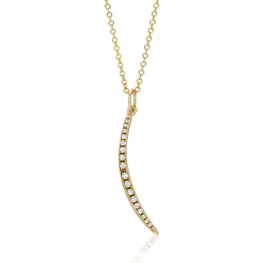 Diamond Crescent Necklace