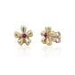 Whisper Flower Ruby Studs