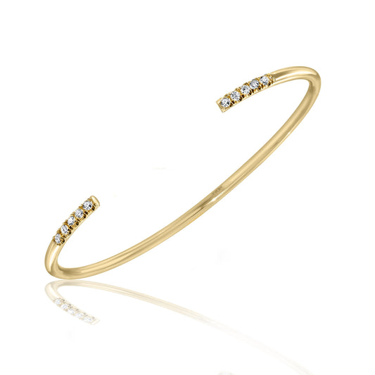 Pave Diamond Wire Cuff