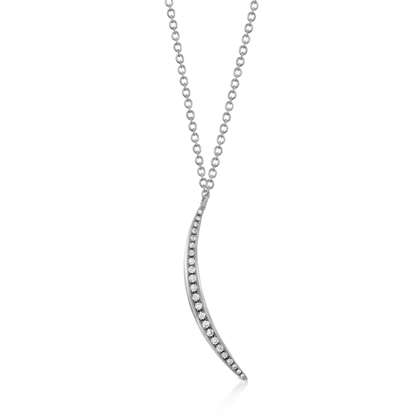 Diamond Crescent Necklace