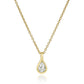Pear Diamond Teacup Necklace