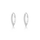 Marquise Hoops with Diamonds - 14 mm