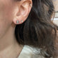 Emerald Cut Diamond Bezel Studs