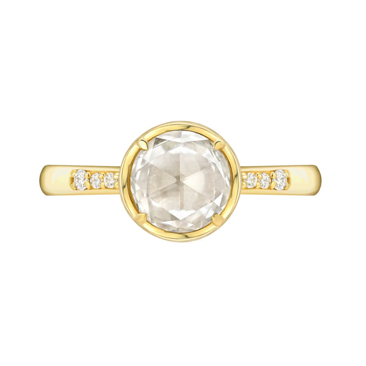 Rose Cut Diamond Bezel