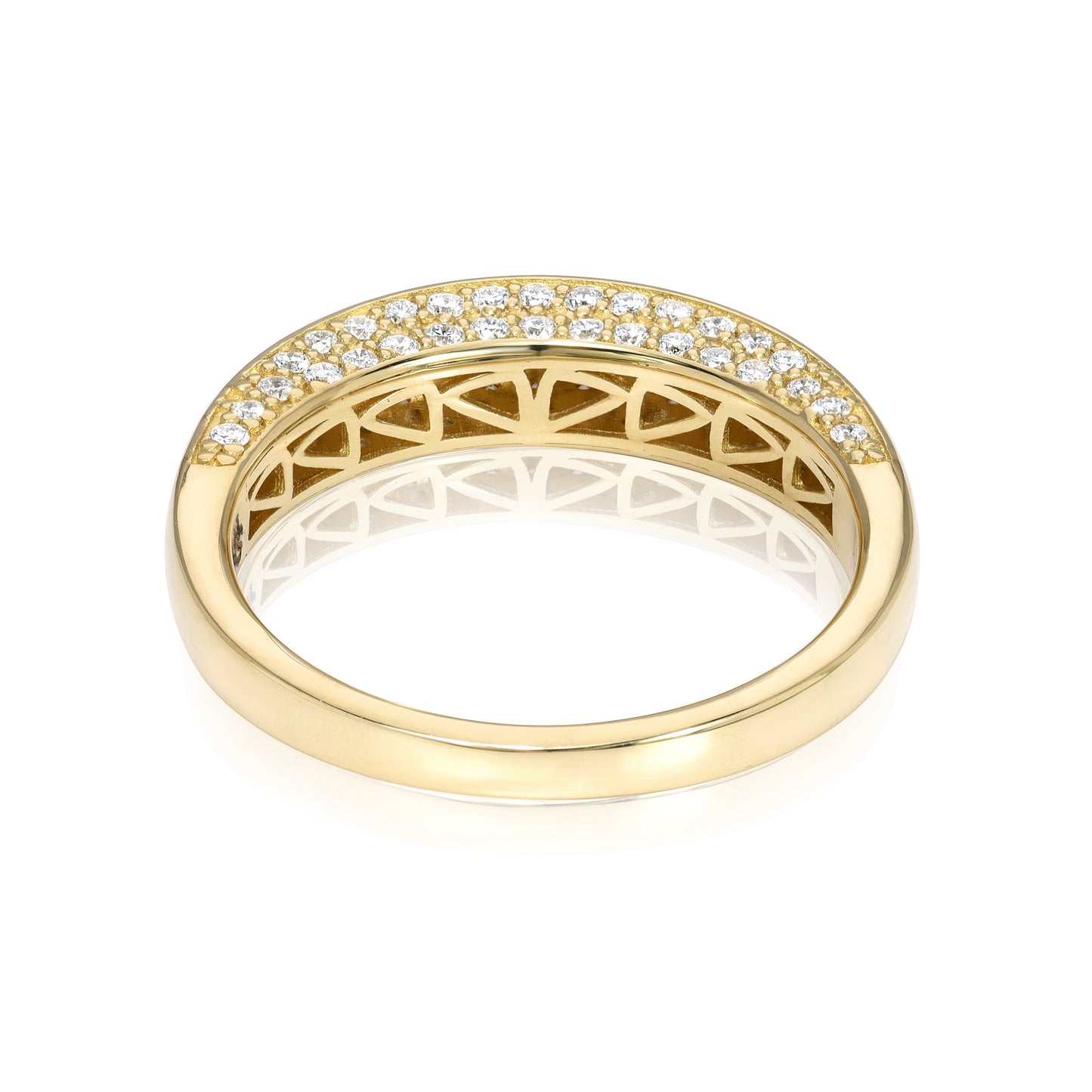 Arc Ring with Champagne Diamonds