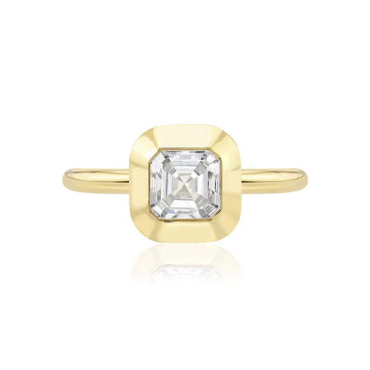 Asscher Diamond Chunky Bezel