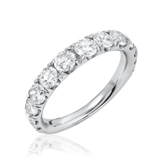 Tapered Split Prong Diamond Band