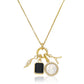 Round Charm Station Necklace