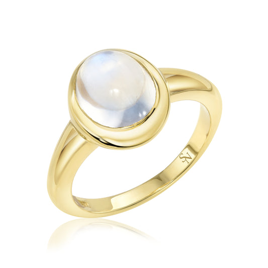 Moonstone Oval Mood Ring