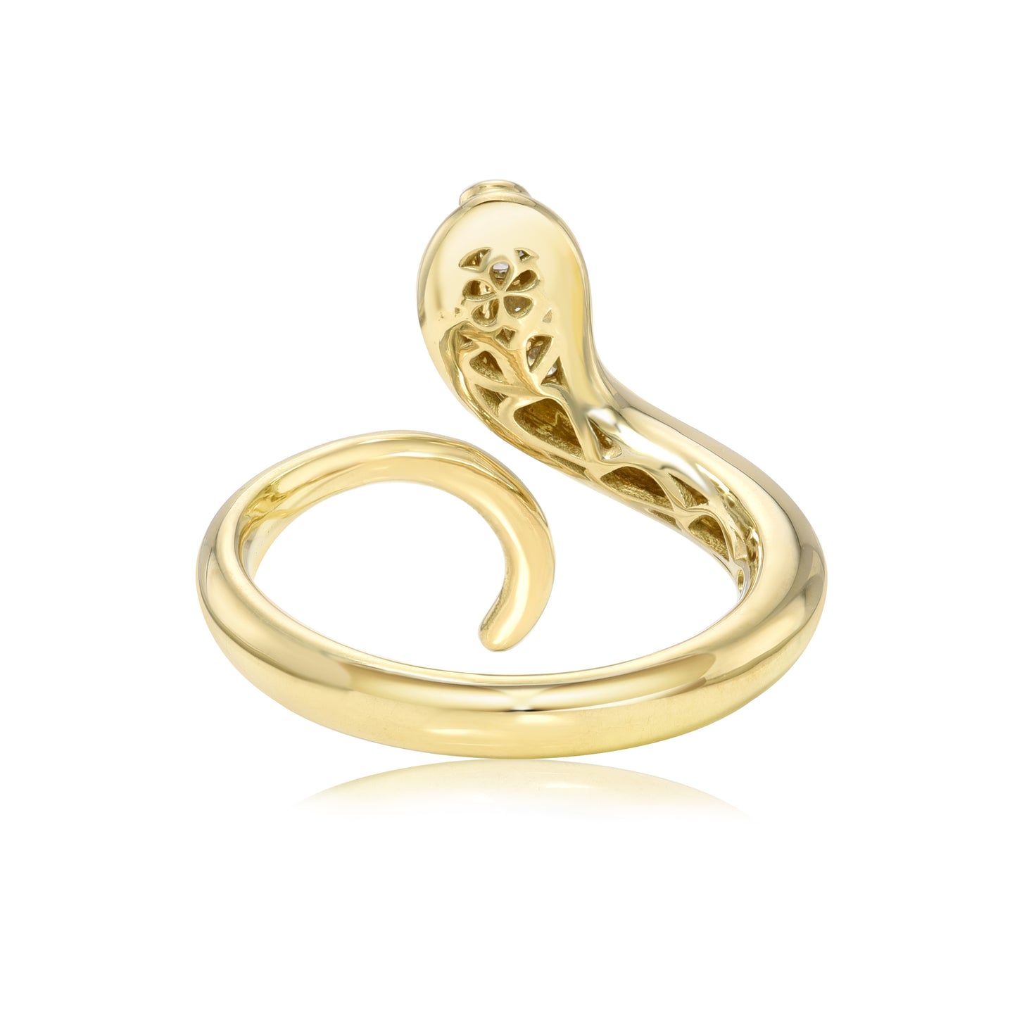 Snake Ring with Diamonds