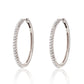 One Inch Diamond Hoops