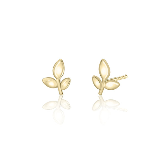 Petite Leaf Studs