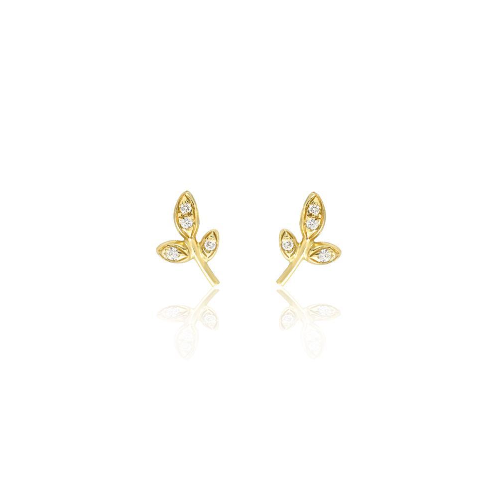 Petite Leaf Studs