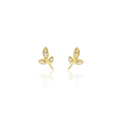 Petite Leaf Studs