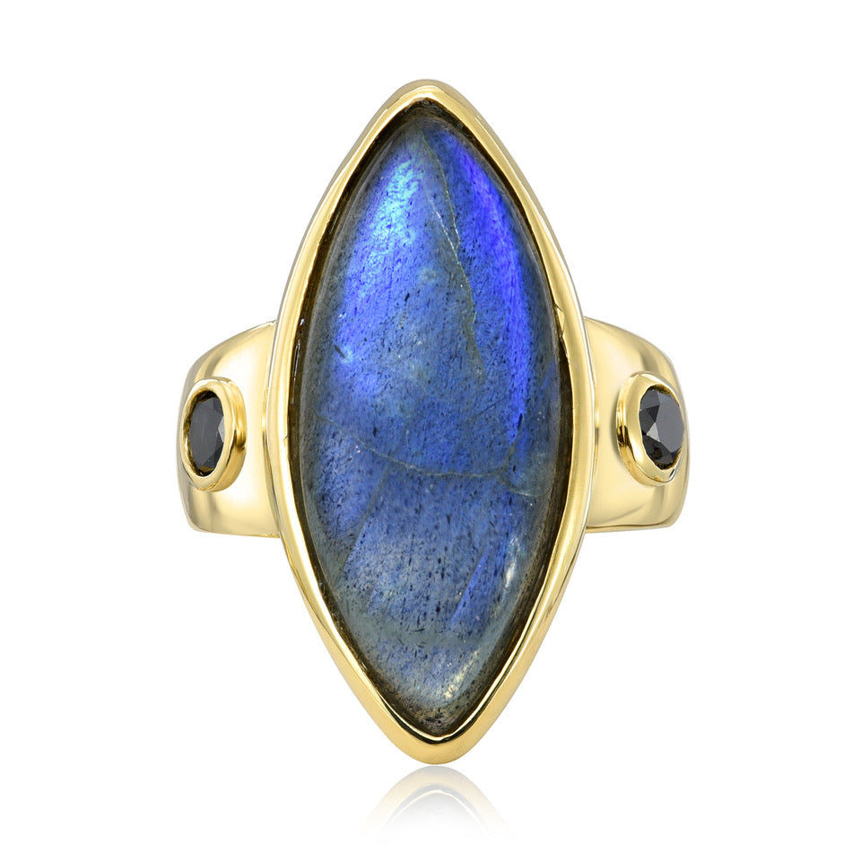 Labradorite Noble Ring